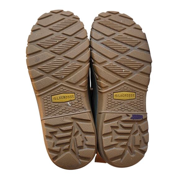 Lacrosse Women's Aero Timber Top Shearling Boots, Leather, 8" Rustic Brown sz 7 - Picture 6 of 11